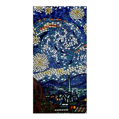 Mosaic Art Vincent Van Gogh s Starry Night Shower Curtain 36  X 72  (stall)  by Sarkoni