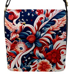 America Pattern Flap Closure Messenger Bag (s) by Valentinaart