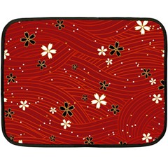 Flower Washi Floral Background Fleece Blanket (mini) by Ravend