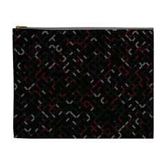 Abstract Dark Pattern Minimal Cosmetic Bag (xl)