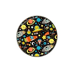 Space Pattern Hat Clip Ball Marker (4 Pack)