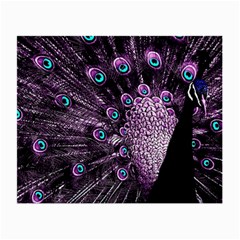 Purple Peacock Small Glasses Cloth