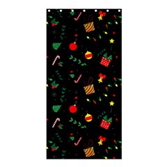 Christmas Pattern Texture Colorful Wallpaper Shower Curtain 36  X 72  (stall)  by Ravend