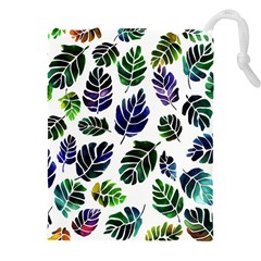 Leaves Watercolor Ornamental Decorative Design Drawstring Pouch (5xl)