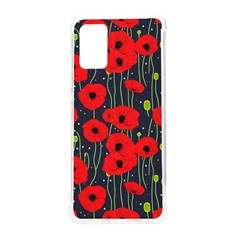 Background Poppies Flowers Seamless Ornamental Samsung Galaxy S20plus 6 7 Inch Tpu Uv Case by Ravend