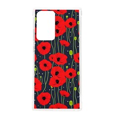 Background Poppies Flowers Seamless Ornamental Samsung Galaxy Note 20 Ultra Tpu Uv Case by Ravend