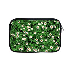 Daisies Clovers Lawn Digital Drawing Background Apple Macbook Pro 13  Zipper Case