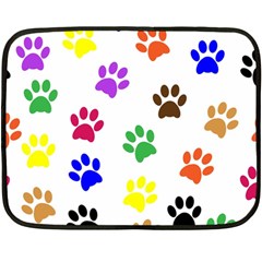 Pawprints-paw-prints-paw-animal Two Sides Fleece Blanket (mini)