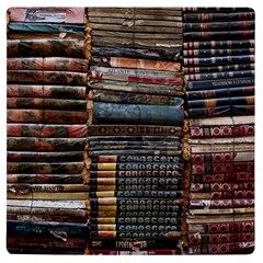 Pile Of Books Photo Of Assorted Book Lot Backyard Antique Store Uv Print Square Tile Coaster 