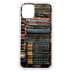 Pile Of Books Photo Of Assorted Book Lot Backyard Antique Store Iphone 12 Mini Tpu Uv Print Case	 by Ravend