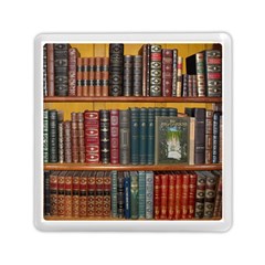 Books-library-bookshelf-bookshop Memory Card Reader (square) by Ravend