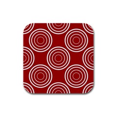 Background-red Rubber Square Coaster (4 Pack) by nateshop