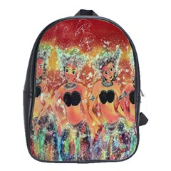 Indonesia-lukisan-picture School Bag (large) by nateshop