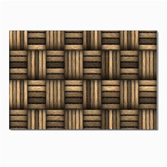 Brown Weaving Texture, Macro, Brown Wickerwork Postcard 4 x 6  (pkg Of 10) by nateshop