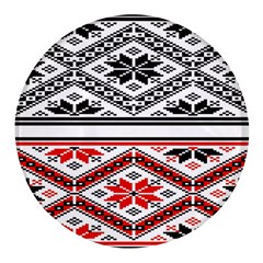 Bulgarian Round Glass Fridge Magnet (4 Pack) by nateshop