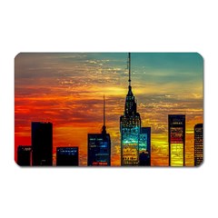 New York City Skyline Usa Magnet (rectangular) by Ndabl3x