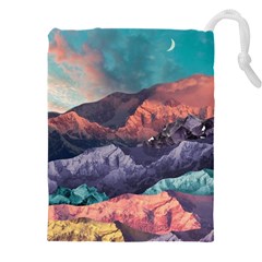 Adventure Psychedelic Mountain Drawstring Pouch (5xl) by Ndabl3x