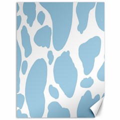 Cow Print, Aesthetic, Y, Blue, Baby Blue, Pattern, Simple Canvas 36  X 48  by nateshop