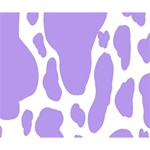 Cow Print, Aesthetic,Violelilac, Animal, Purple, Simple Deluxe Canvas 14  x 11  (Stretched) 14  x 11  x 1.5  Stretched Canvas