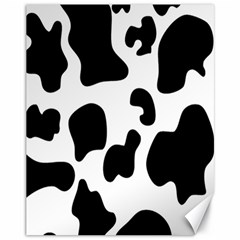 Black And White Cow Print,wallpaper Canvas 11  X 14  by nateshop