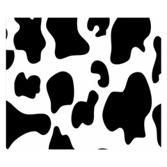 Black And White Cow Print,wallpaper Two Sides Premium Plush Fleece Blanket (small) by nateshop