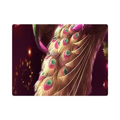 Peacock Dream, Fantasy, Flower, Girly, Peacocks, Pretty Premium Plush Fleece Blanket (mini) by nateshop