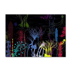 Art Design Graphic Neon Tree Artwork Sticker A4 (10 Pack) by Bedest