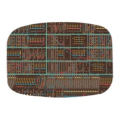 Digital Art Moog Music Synthesizer Vintage Mini Square Pill Box