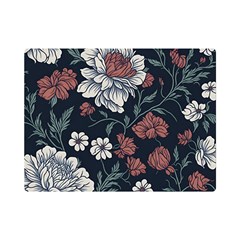 Flower Pattern Premium Plush Fleece Blanket (mini)