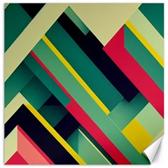 Abstract Geometric Design Pattern Canvas 12  X 12 