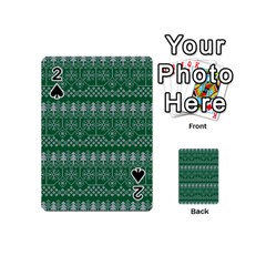 Christmas Knit Digital Playing Cards 54 Designs (mini) by Mariart