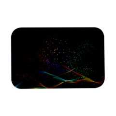 Particles Waves Line Multicoloured Open Lid Metal Box (silver)   by Proyonanggan