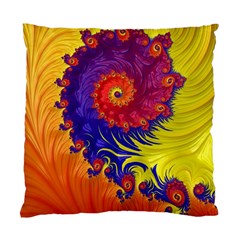 Fractal Spiral Bright Colors Standard Cushion Case (two Sides) by Proyonanggan