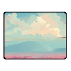Anime Landscape Two Sides Fleece Blanket (small) by Sarkoni