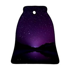 Dark Purple Aesthetic Landscape Bell Ornament (two Sides) by Sarkoni