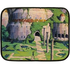 Painting Scenery Fleece Blanket (mini) by Sarkoni