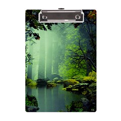 Trees Forest Artwork Nature Beautiful Landscape A5 Acrylic Clipboard by Sarkoni