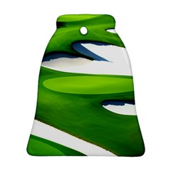 Golf Course Par Green Bell Ornament (two Sides) by Sarkoni