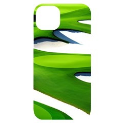 Golf Course Par Green Iphone 14 Plus Black Uv Print Case by Sarkoni