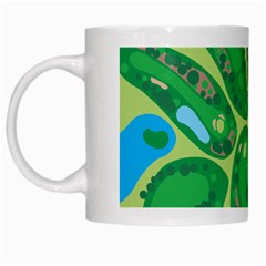 Golf Course Par Golf Course Green White Mug by Sarkoni