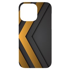 Black Gold Background, Golden Lines Background, Black Iphone 14 Pro Max Black Uv Print Case