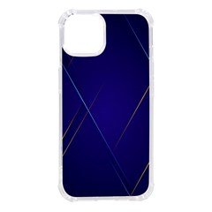 Blue Abstraction Background, Material Design, Paper Iphone 14 Tpu Uv Print Case by nateshop