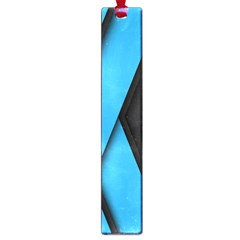Blue Black Abstract Background, Geometric Background Large Book Marks by nateshop