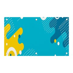 Blue Yellow Abstraction, Creative Backgroun Banner And Sign 5  X 3  by nateshop