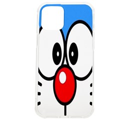 Doraemon Face, Anime, Blue, Cute, Japan Iphone 12 Pro Max Tpu Uv Print Case by nateshop
