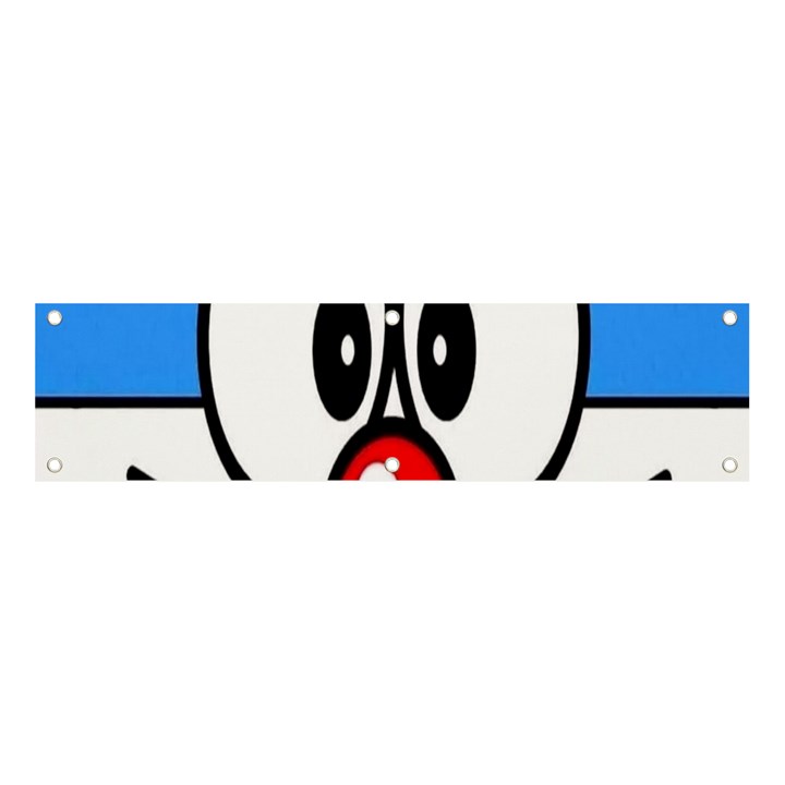 Doraemon Face, Anime, Blue, Cute, Japan Banner and Sign 4  x 1 