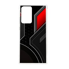 Gamer Tech Black Mesh Red Modern Shape Texture Geometric Pattern Samsung Galaxy Note 20 Ultra Tpu Uv Case by Sarkoni