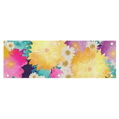 Watercolors Flowers Banner And Sign 6  X 2  by LalyLauraFLM