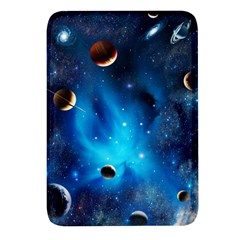 3d Universe Space Star Planet Rectangular Glass Fridge Magnet (4 Pack)