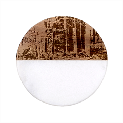 Bamboo Forest Squid Family Classic Marble Wood Coaster (round)  by Grandong